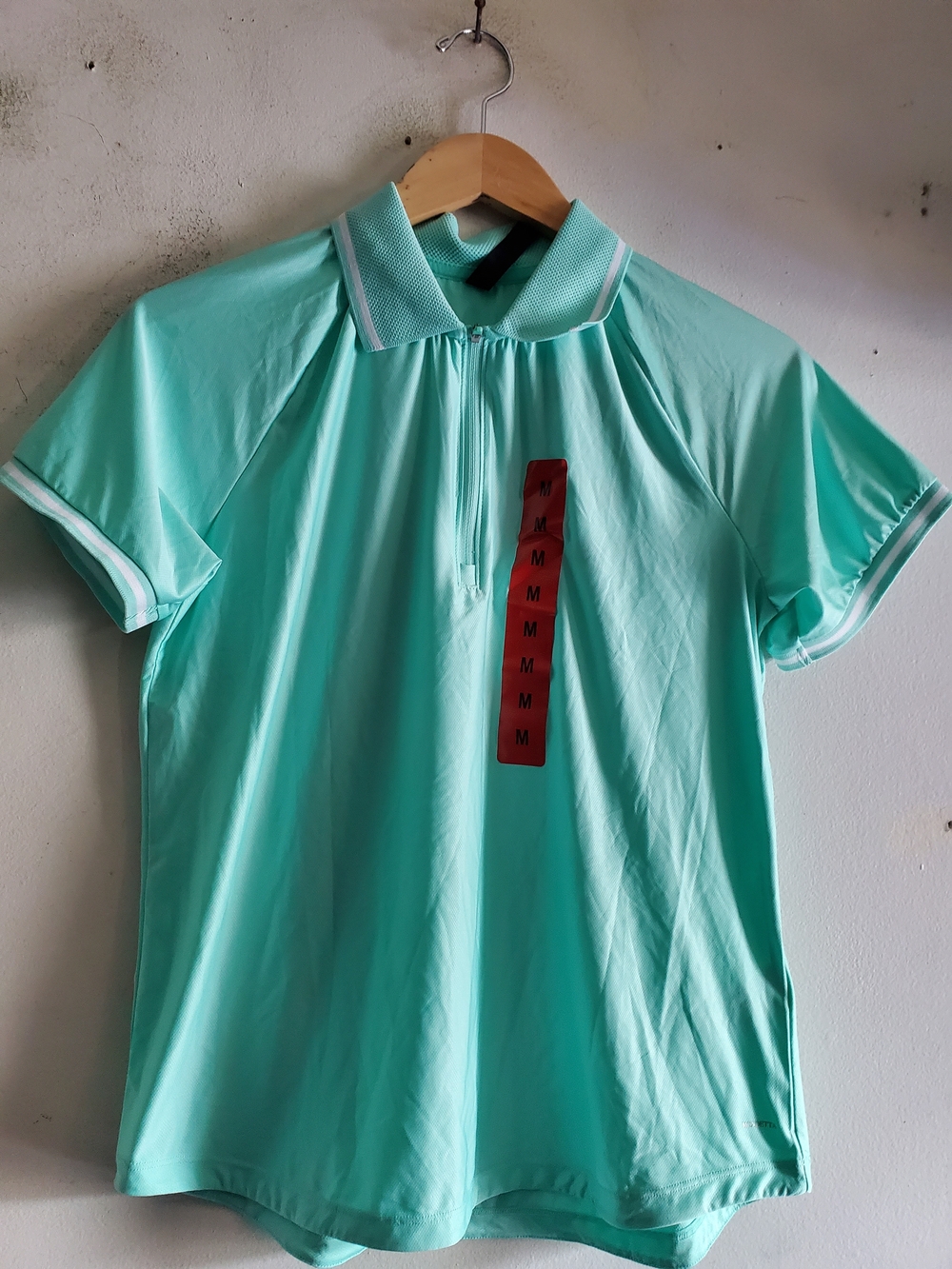 Mondeta 1/4 Zip Short Sleeve Po Shirt Size Medium